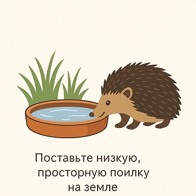 еж в саду