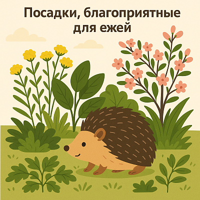 еж на дачном участке